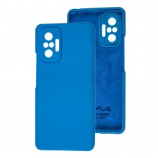 Чехол для Xiaomi Redmi Note 10 Pro Wave Full blue