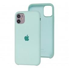 Чехол Silicone для iPhone 11 case turquoise