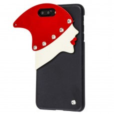Чохол Glamour для iPhone 7 Plus / 8 Plus зі стразами червона шапочка