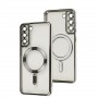 Чохол для Samsung Galaxy S22 (S901) WAVE Metal Color MagSafe silver