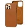 Чохол для iPhone 12 Pro Max Leather with MagSafe saddle brown