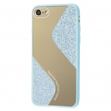Чехол для iPhone 7 / 8 / SE 20 Shine mirror голубой