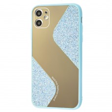Чехол для iPhone 11 Shine mirror голубой
