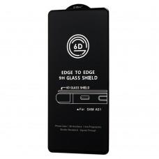 Защитное стекло для Samsung Galaxy A51 (A515) Full Glue Premium черное (OEM)