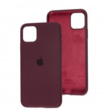 Чехол для iPhone 11 Pro Max Silicone Full бордовый / plum