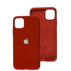 Чохол для iPhone 11 Pro Max Silicone Full dark red
