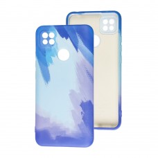 Чехол для Xiaomi Redmi 9C / 10A Wave Watercolor blue