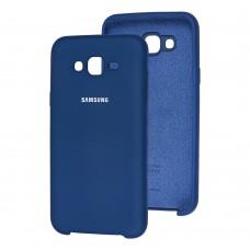 Чехол для Samsung Galaxy J7 (J700) Silky Soft Touch синий