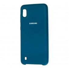 Чехол для Samsung Galaxy A10 (A105) Silky Soft Touch "морской волны"
