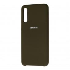 Чохол для Samsung Galaxy A50/A50s/A30s Silky Soft Touch "оливковий"