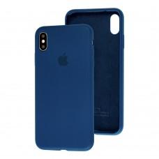Чехол для iPhone Xs Max Slim Full blue cobalt