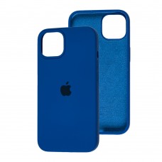 Чехол для iPhone 13 Silicone Full синий / blue cobalt