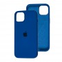 Чохол для iPhone 13 / 14 Square Full silicone синій / blue cobalt
