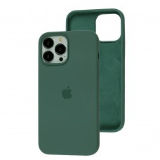Чехол для iPhone 13 Pro Max Silicone Full зеленый / pine green