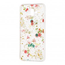 Чехол для Samsung Galaxy J6+ 2018 (J610) Flowers Confetti "полевые цветы"