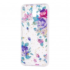 Чехол для Samsung Galaxy J6+ 2018 (J610) Flowers Confetti "цветы"