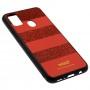 Чехол для Samsung Galaxy M21 / M30s woto с блестками красный