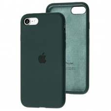 Чохол для iPhone 7/8 Silicone Full зелений / forest green