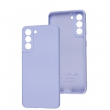 Чехол для Samsung Galaxy S21 (G991) Wave Full colorful light purple