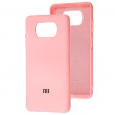 Чехол для Xiaomi Poco X3 Silicone Full розовый / pink