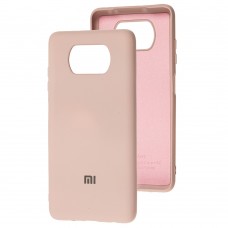Чехол для Xiaomi Poco X3 Silicone Full розовый / pink sand