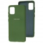 Чохол для Samsung Galaxy A51 (A515) Silicone Full зелений / dark green