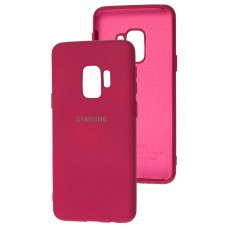 Чехол для Samsung Galaxy S9 (G960) Silicone Full бордовый / Marsala