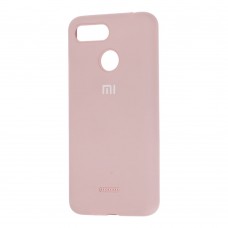 Чехол для Xiaomi Redmi 6 Silicone Full бледно розовый