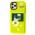 Чохол для iPhone 11 Pro Max Neon print ромашка жовтий/зелений