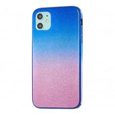Чехол для iPhone 11 Ambre glass "розово-голубой"