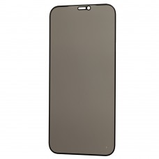 Защитное стекло для iPhone 12 Pro Max Full Glue Anti-Spy черное (OEM)