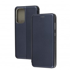 Чехол книжка Premium для Samsung Galaxy A73 (A736) темно-синий