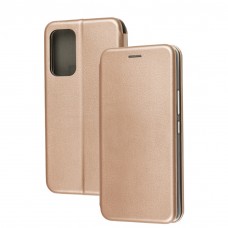 Чохол книжка Premium для Samsung Galaxy A53 (A536) рожево-золотистий