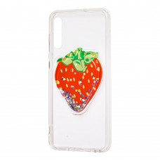 Чехол для Samsung Galaxy A50 / A50s / A30s жидкие фрукты 3D "клубника"