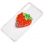 Чехол для Samsung Galaxy A50 / A50s / A30s жидкие фрукты 3D "клубника"