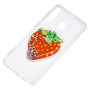 Чехол для Samsung Galaxy A20 / A30 жидкие фрукты 3D "клубника"
