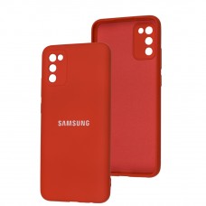 Чехол для Samsung Galaxy A02s/M02s Full camera красный