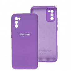 Чохол для Samsung Galaxy A02s / M02s Full camera lilac