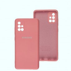 Чехол для Samsung Galaxy A71 (A715) Full camera розовый / peach