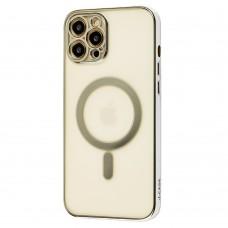 Чехол для iPhone 12 Pro Max MagSafe J-case серебристый
