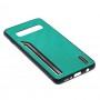 Чехол для Samsung Galaxy S10 (G973) Shengo Textile зеленый