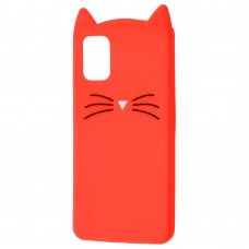 3D чехол для Samsung Galaxy A41 (A415) кот красный