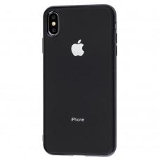 Чехол для iPhone Xs Max Silicone матовый черный