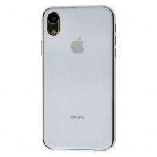 Чехол для iPhone Xr Silicone case матовый (TPU) белый