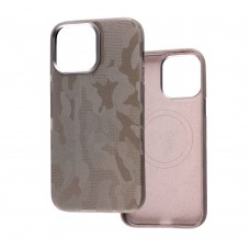 Чохол для iPhone 13 / 14 WAVE Khaki Magnetic gray