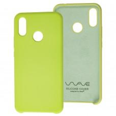Чехол для Huawei P Smart Plus Wave Silky Soft Touch зеленый лайм