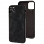 Чохол для iPhone 11 Pro Leather croco full black