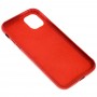 Чохол для iPhone 11 Pro Leather croco full червоний