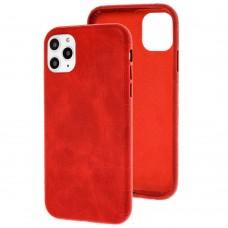 Чехол для iPhone 11 Pro Max Leather croco full red