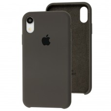 Чехол silicone case для iPhone Xr light olive